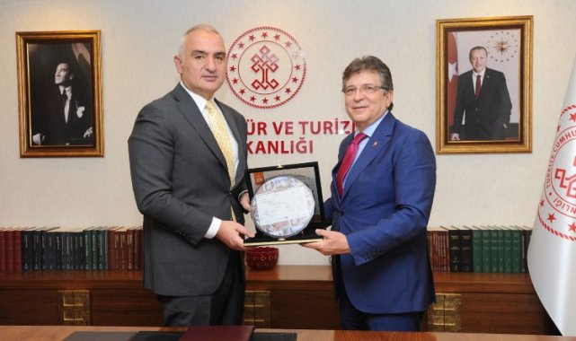 Aeneas Projesi'ni Turizm Bakanı Ersoy'a anlattılar