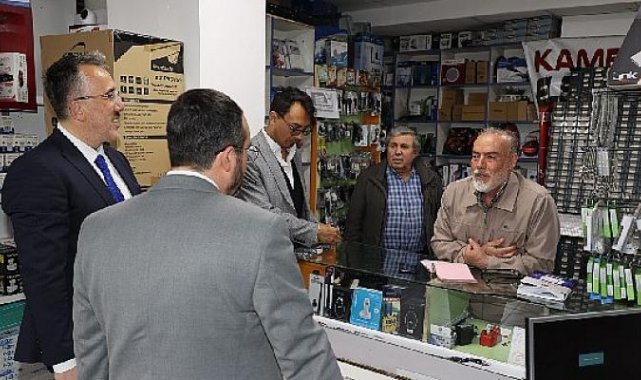 Belediye Başkanı Savran ve İl Başkanı Kemikkıran esnaf ziyaretlerinde bulundu