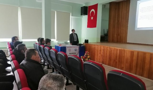 Bilecik'in Pazaryeri ilçesinde muhtarlar bilgilendirildi