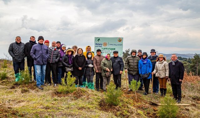 Bursa Yıldırım Bayezid Rotary'den 'Barış Ormanı'