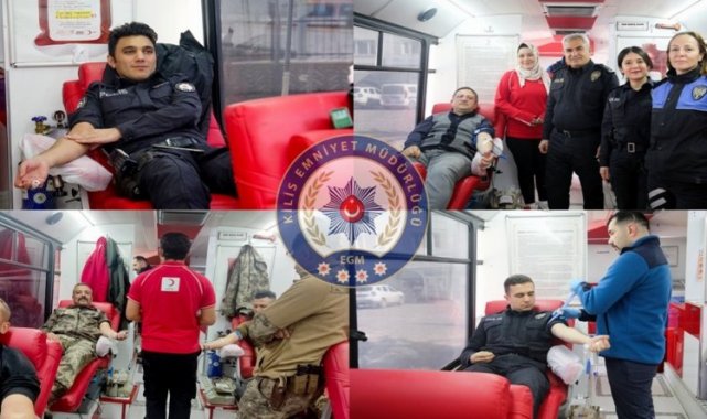 Kilis Emniyet Teşkilatı'ndan, kan bağışı