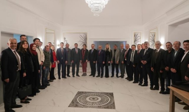 Kütahya'da Başkan Işık sendika başkanlarıyla bir araya geldi