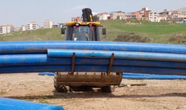 Manisa Büyükşehir'den sulama kooperatifine boru desteği