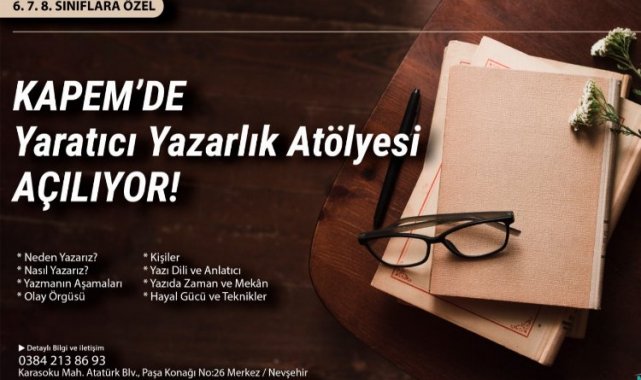 "Yaratıcı Yazarlık Atölyesi" için kayıtlar başladı