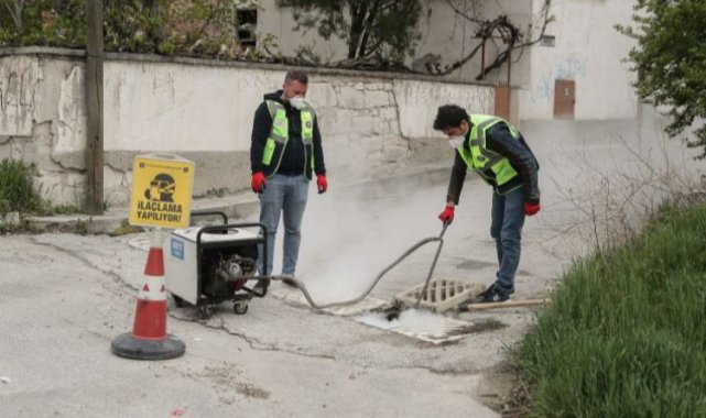 Kütahya'da karasinek ve sivrisinek ilaçlama çalışması