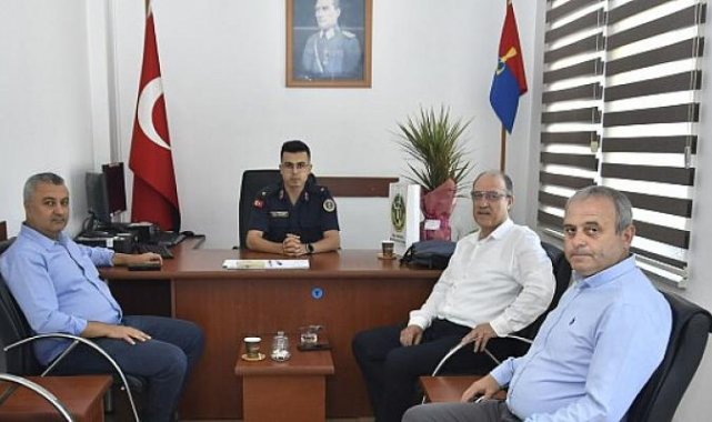 Belediye Başkanı Ulaş Yurdakul'dan İlçe Jandarma Komutanlığı'na Ziyaret