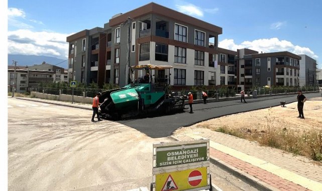 Bursa Osmangazi'de yeni yollar asfalta buluşuyor