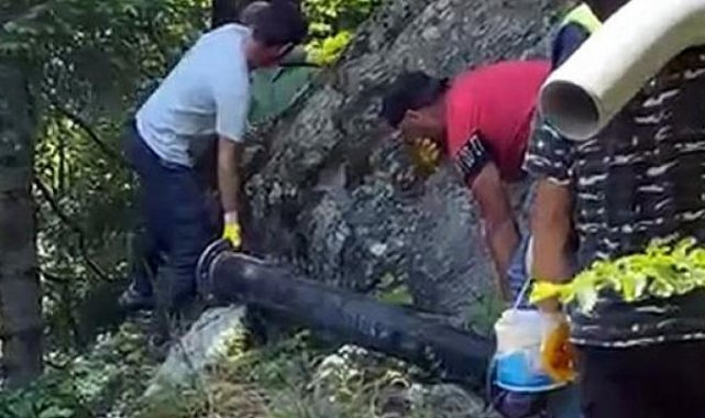 İSU, Zorlu Arazi Şartlarında Arızaya Müdahale Etti