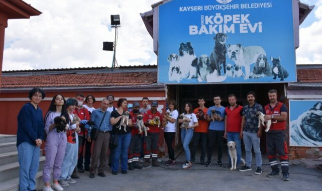 Kayseri Kocasinan'dan gençlere hayvan sevgisi aşılanıyor