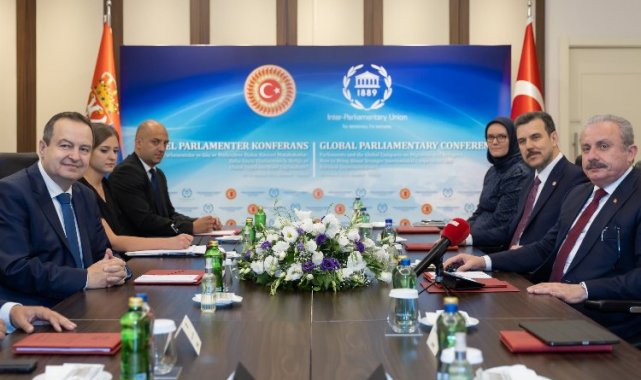TBMM Başkanı Şentop, Sırbistan Meclis Başkanı Dacic'le görüştü