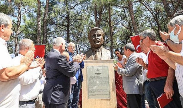 Başkan Batur sözünü tuttu, Efsane Başkan’ın büstü Çınartepe Aydın Erten Rekreasyon Alanı’ndaki yerini aldı