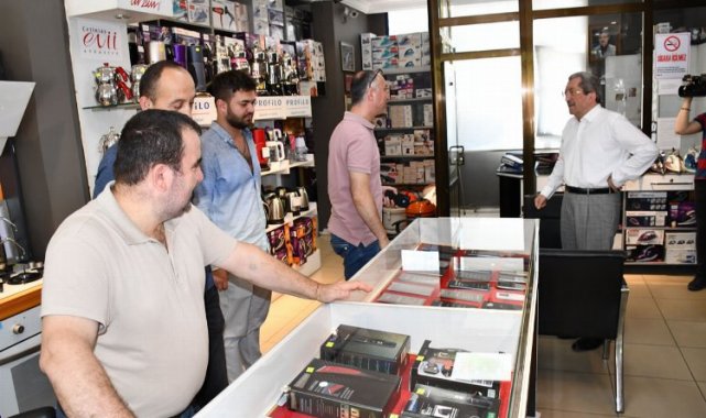 Başkan Vergili esnaf ziyaretlerini sürdürüyor
