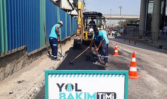 Darıca’da bozulan yollara anında müdahale