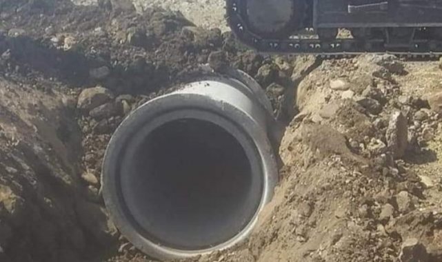 Diyarbakır Bağlar'da taşkınlara karşı beton borulu önlem