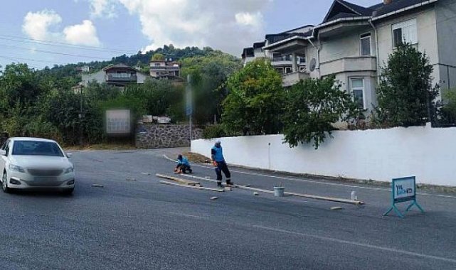 Gölcük'te ulaşım güvenliği için kavşak düzenlemeleri