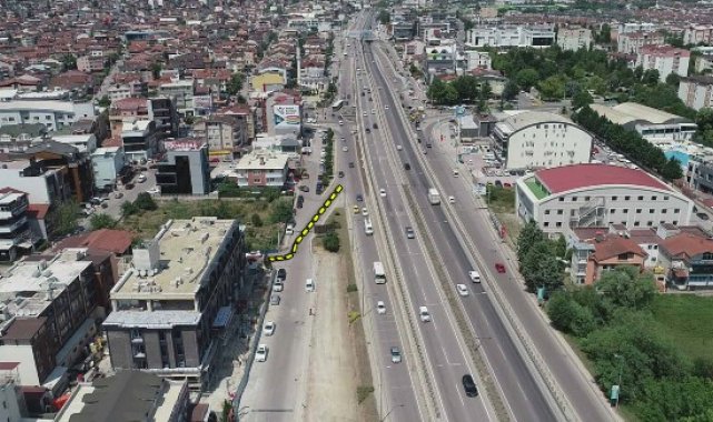 İzmit yönüne gidiş için yeni bağlantı yolu
