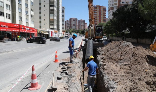 KASKİ'den yağmur suyu hattı imalatı