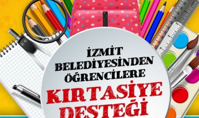 Kocaeli İzmit'te yeni dönem için kırtasiye desteği başlıyor