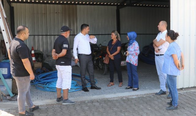 Manisa Ahmetli'de yeni şantiye alanına ziyaret