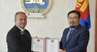 Moğolistan'dan Türkiye'ye 'dostluk madalyası'