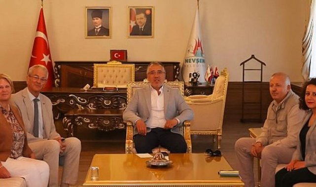 Alman-Türk Dostluk Derneği Başkanı Udo Kaupiscg, Nevşehir Belediye Başkanı Mehmet Savran’ı Ziyaret Etti