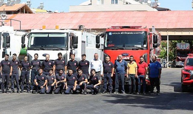 Antalya Büyükşehir’den Mersin’e itfaiye desteği