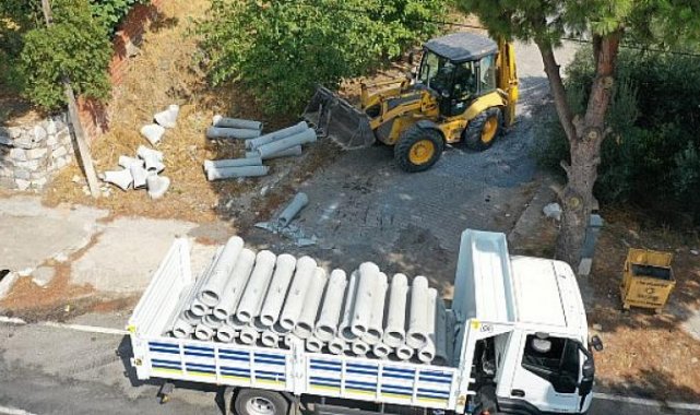 Aski, Söke Güllübahçe’de Kanalizasyon Altyapı Çalışmalarına Devam Ediyor