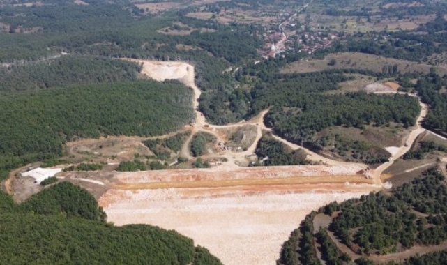 Bilecik Pazaryeri'nde Dereköy Barajı Aralık'ta su tutmaya hazır