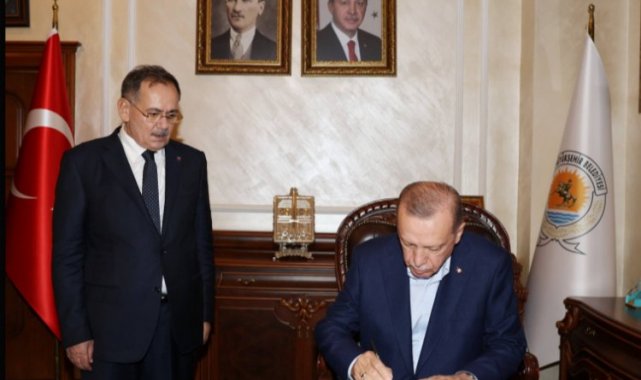 Cumhurbaşkanı Erdoğan Samsun Büyükşehir'i ziyaret etti