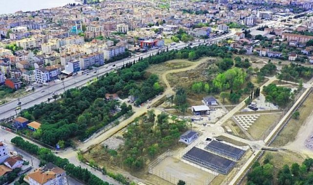 Derince Sağlıklı Yaşam Parkı havadan görüntülendi