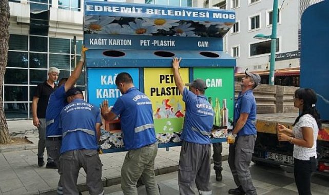 Edremit’te Mobil Atık Getirme Noktaları Kuruluyor
