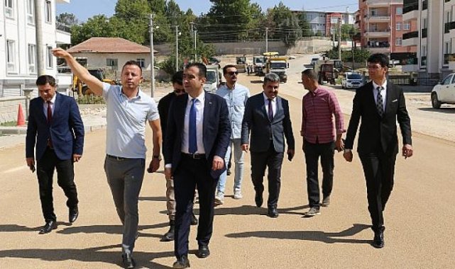 Karaman belediye başkanı Savaş Kalaycı çalışmaları yerinde inceledi