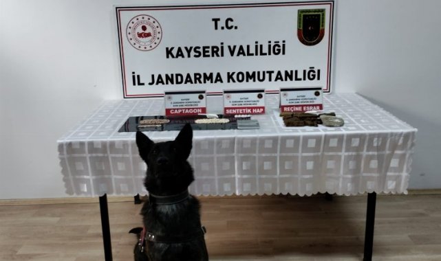 Kayseri Kocasinan'da Jandarma'dan uyuşturucu operasyonu