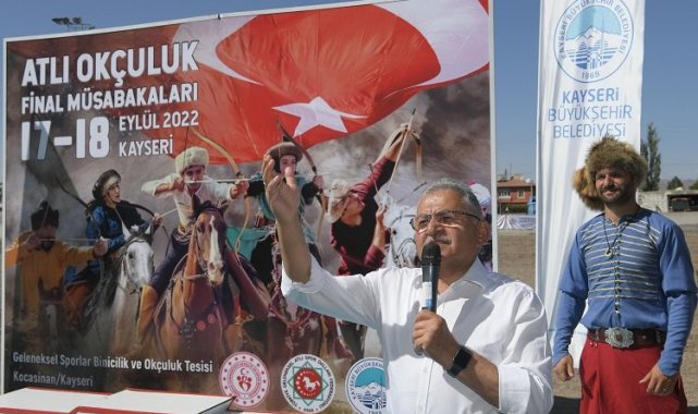 Kayseri'de atlı okçuluk rüzgarı esiyor