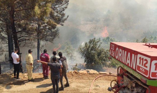 Mersin'deki orman yangınında ikinci gün... 820 kişilik barınma planlaması yapıldı