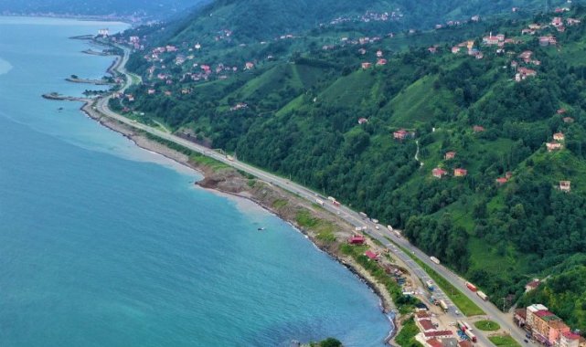 Rize'de Bozkale-Söğütlü arası ışıklandırılıyor