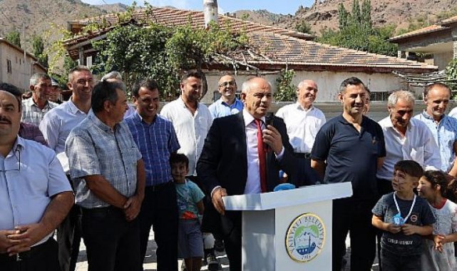 Yahyalı belediyesi çavdaruşağı Mahallesi'ndeki hizmetlerin açılışını yaptı
