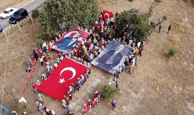 Zafer Yolu kafilesi Takmak'ta