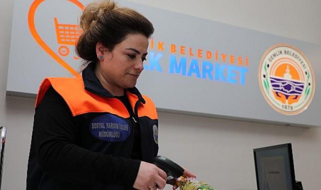 Gemlik’teki bu markette para geçmiyor