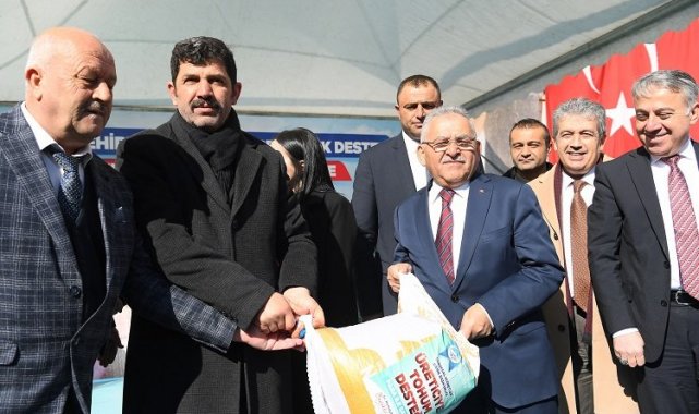Kayseri Büyükşehir'den tarıma destek