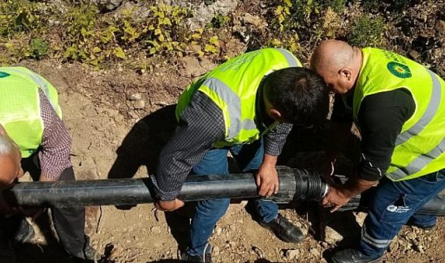 Gündoğmuşlu üreticilere sulama borusu desteği
