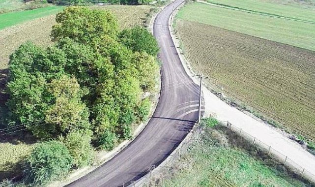 Karamürsel'de 4 köyü birbirine bağlayan yol asfaltlandı