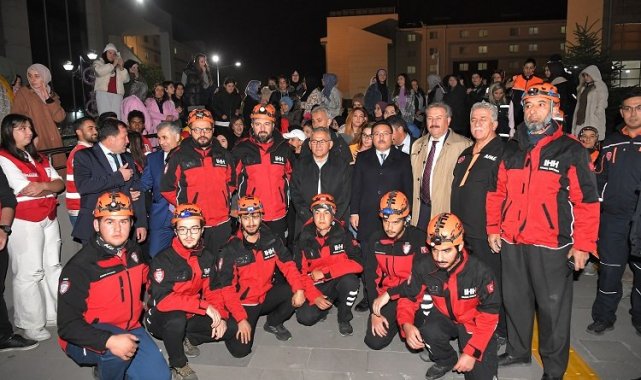 Kayseri protokolü tatbikata katıldı