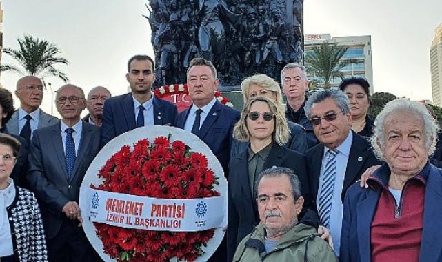 Memleket Partisi İzmir İl Başkanı Cüneyt Oğuz Atatürk'ü Andı