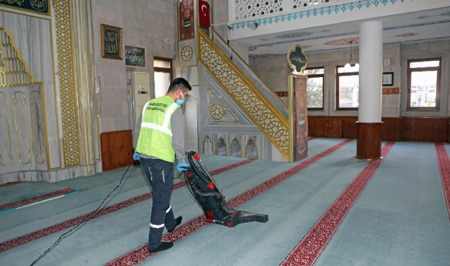 Kayseri Talas'ta temizlik çalışması