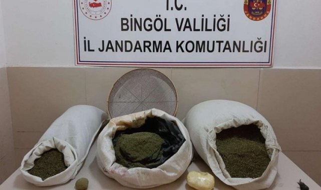 Bingöl'de 24 kilogram toz esrar ele geçirildi
