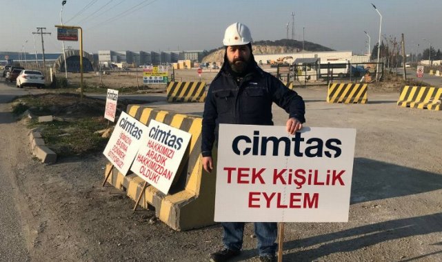 Bursa Serbest Bölge'de tek kişilik eylem