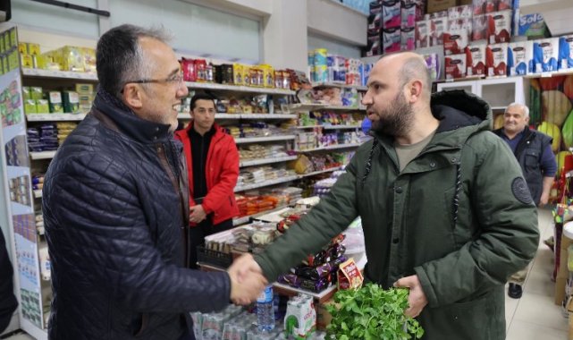 Mehmet Savran'dan esnaf ziyareti