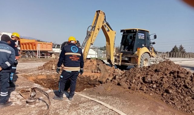 Afet bölgesine DESKİ morali