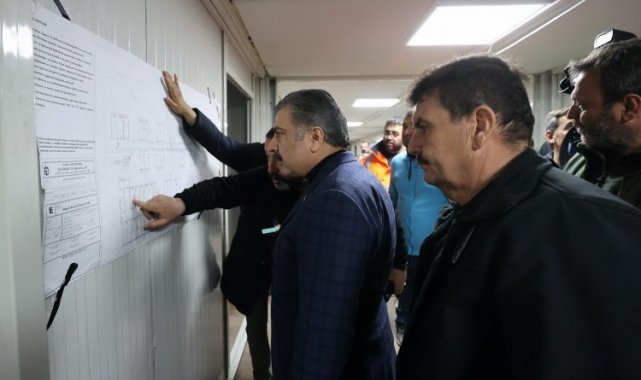 Bakan Koca, Defne'deki Kocaeli'nin hastanesini inceledi